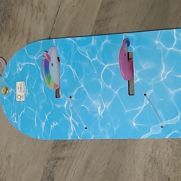 Pink Linen Unicorn and Flamingo Claw Clips - Picture 4 of 5